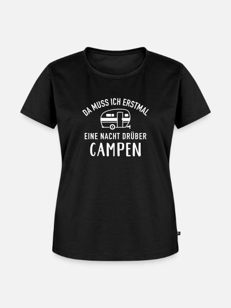 Wohnwagen - Frauen Premium Bio T-Shirt - Schwarz
