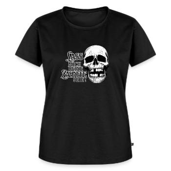 Lass mich deine Zahnfee - Frauen Premium Bio T-Shirt - Schwarz - Vorne - Selfina (174cm)