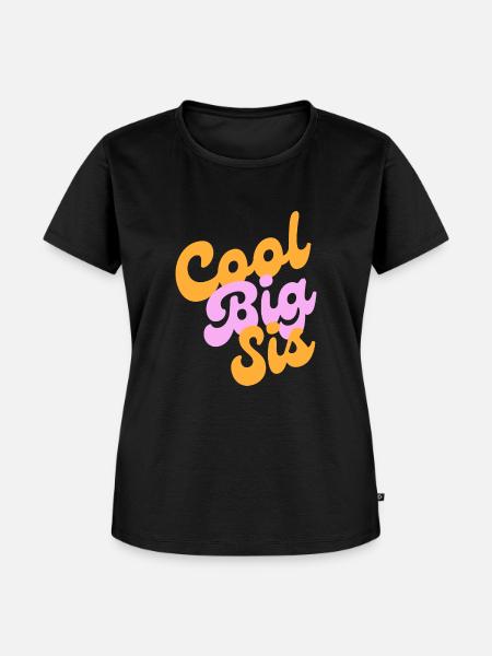 cool big sis - Frauen Premium Bio T-Shirt - Schwarz