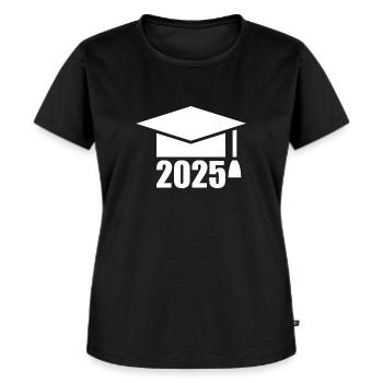 ABI 2025 Abitur Abschlussfeier Abiball - Frauen Premium Bio T-Shirt - Schwarz - Vorne - Selfina (174cm)