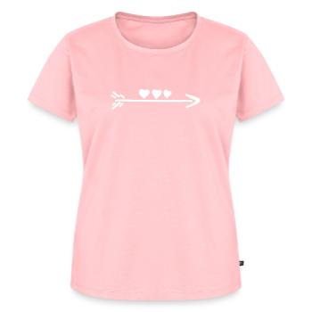 Le cœur de la flèche - T-shirt Premium bio Femme - rose - Devant - AI Model Female 172 dark (172cm)