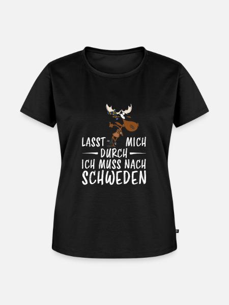 Schweden - Lasst mich durch - Frauen Premium Bio T-Shirt - Schwarz