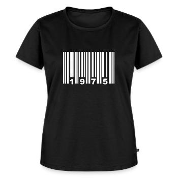 1975 - Frauen Premium Bio T-Shirt - Schwarz - Vorne - Selfina (174cm)