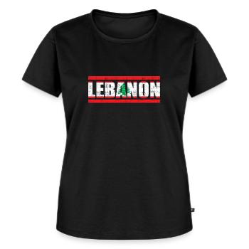 Lebanon - Women's Premium Organic T-shirt - black - Front - Selfina (174cm)