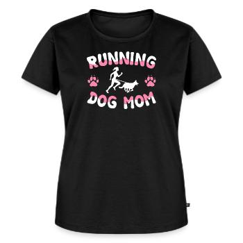 Canicross Laufen mit Hund Canicross Läuferin - Frauen Premium Bio T-Shirt - Schwarz - Vorne - Selfina (174cm)