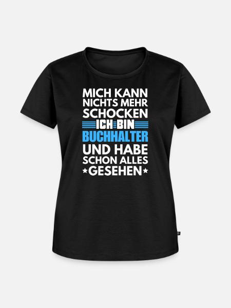 Nicht schockbarer Buchhalter - Frauen Premium Bio T-Shirt - Schwarz