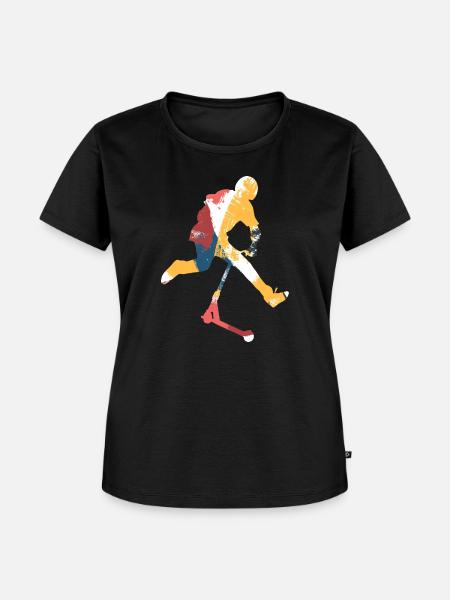Freestyle-Roller - Frauen Premium Bio T-Shirt - Schwarz