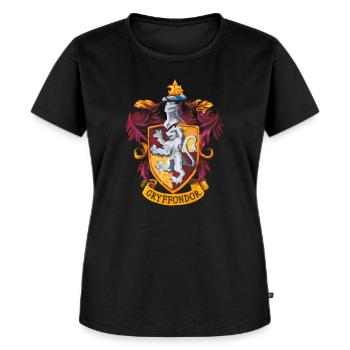 Harry Potter Emblème Gryffondor Peinture - T-shirt Premium bio Femme - noir - Devant - Selfina (174cm)
