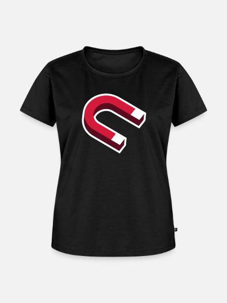 Magnet - Frauen Premium Bio T-Shirt - Schwarz