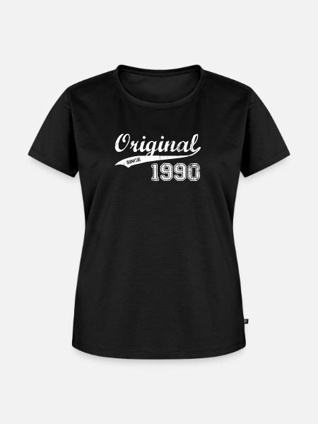 1990 - Frauen Premium Bio T-Shirt - Schwarz