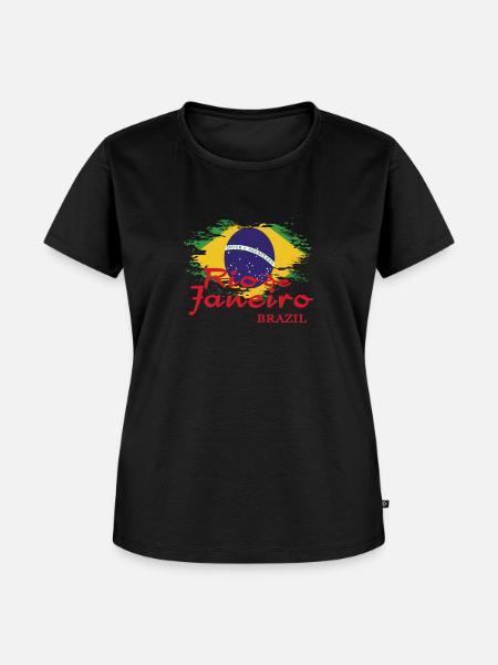 RIO de Janeiro - Frauen Premium Bio T-Shirt - Schwarz