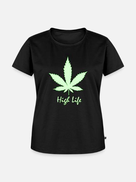 Highlife Hanf - Frauen Premium Bio T-Shirt - Schwarz