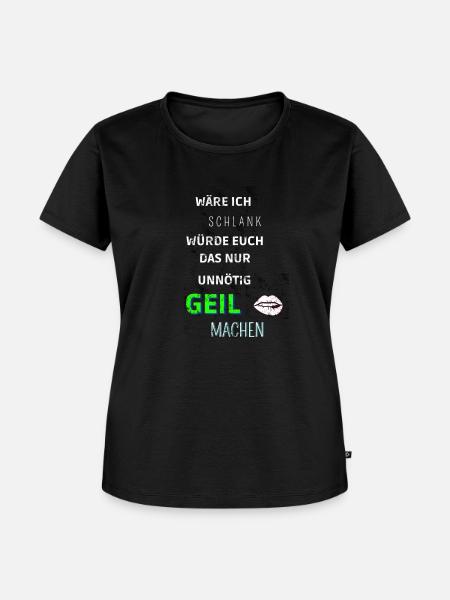 Premium Design GEIL - Frauen Premium Bio T-Shirt - Schwarz
