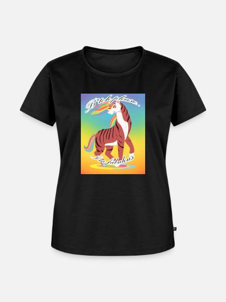 B* please, I'm fabulous! - Frauen Premium Bio T-Shirt - Schwarz
