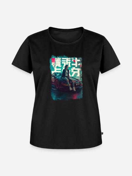Streetwear Bitcoin Racing Japan - Frauen Premium Bio T-Shirt - Schwarz