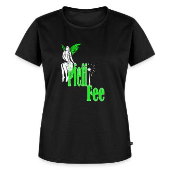 Die wunderschöne Schnaps Pfeffi Fee-Lustige Party - Frauen Premium Bio T-Shirt - Schwarz - Vorne - Selfina (174cm)