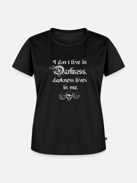 Darkness white - Frauen Premium Bio T-Shirt - Schwarz