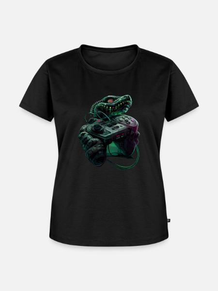 Gaming Viper - Frauen Premium Bio T-Shirt - Schwarz