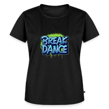 Breakdance - Frauen Premium Bio T-Shirt - Schwarz - Vorne - Selfina (174cm)