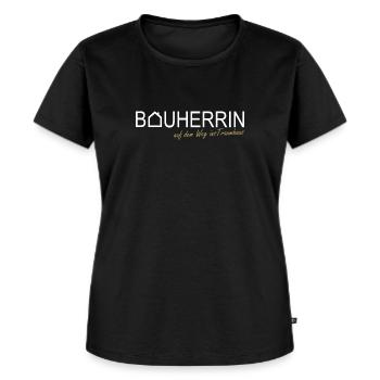 Bauherrin auf dem Weg ins Traumhaus - Frauen Premium Bio T-Shirt - Schwarz - Vorne - Selfina (174cm)