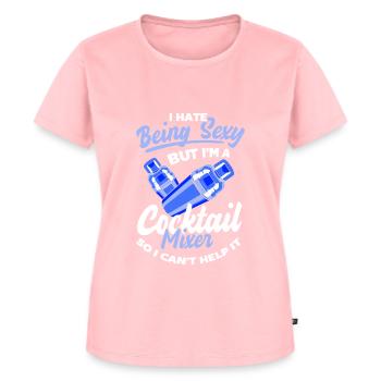 Barkeeper Getränke - Frauen Premium Bio T-Shirt - Rosa - Vorne - AI Model Female 172 dark (172cm)