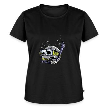 Skull Diving Cave Diver Poison - T-shirt Premium bio Femme - noir - Devant - Selfina (174cm)