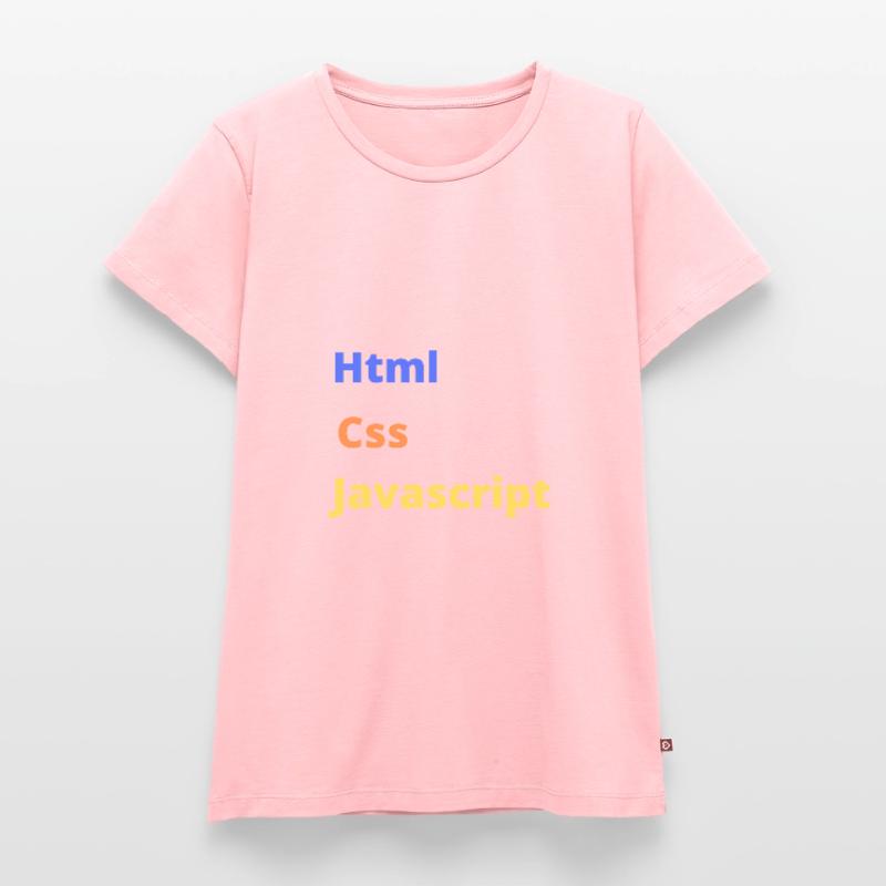 Html css javascript T-shirt Premium bio Femme