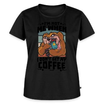 Kaffee - Frauen Premium Bio T-Shirt - Schwarz - Vorne - Selfina (174cm)