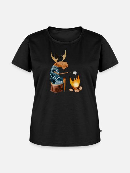 Pappa Elg - Frauen Premium Bio T-Shirt - Schwarz