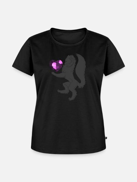 Heraldisch (schwarz/lila) - Frauen Premium Bio T-Shirt - Schwarz