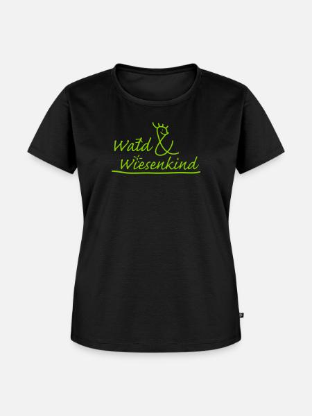 Wald&Wiesenkind - Frauen Premium Bio T-Shirt - Schwarz