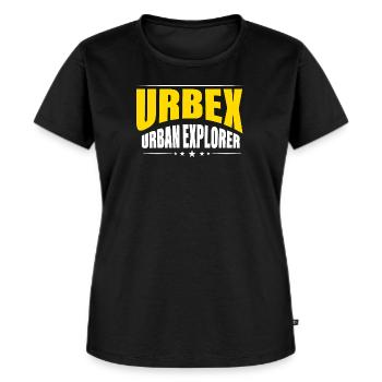 Urbex Urban Explorer - Frauen Premium Bio T-Shirt - Schwarz - Vorne - Selfina (174cm)