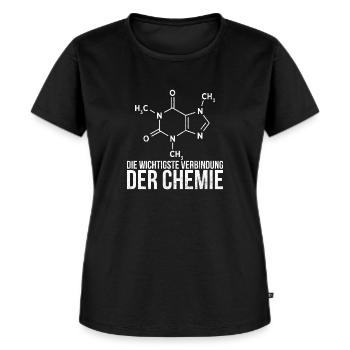 Chemie Periodensystem - Frauen Premium Bio T-Shirt - Schwarz - Vorne - Selfina (174cm)