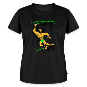 Jungle Call - Women's Premium Organic T-shirt - black - Front - Selfina (174cm)