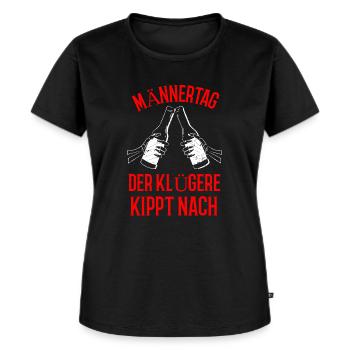 Männertag Vatertag Herrentag Himmelfahrt - Frauen Premium Bio T-Shirt - Schwarz - Vorne - Selfina (174cm)