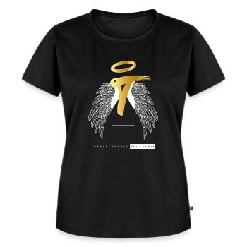 Transcendance Industrie - T-shirt Premium bio Femme - noir - Devant - Selfina (174cm)