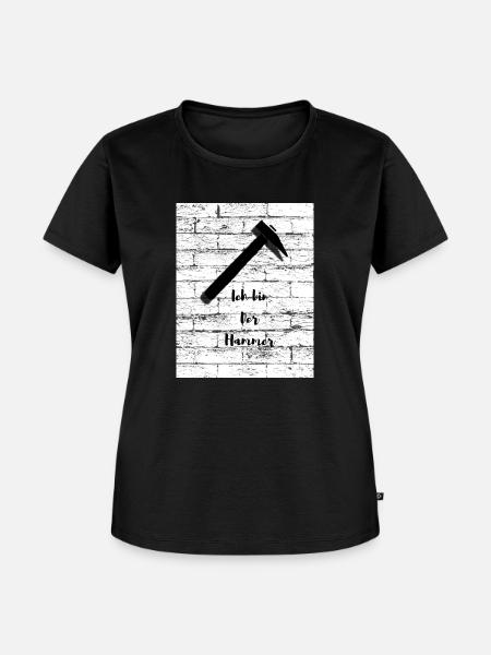 Ich bin der Hammer - Frauen Premium Bio T-Shirt - Schwarz