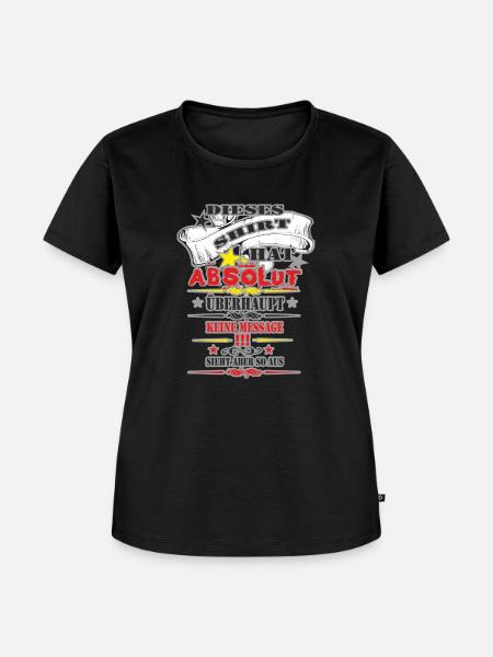 Keine Message - Frauen Premium Bio T-Shirt - Schwarz