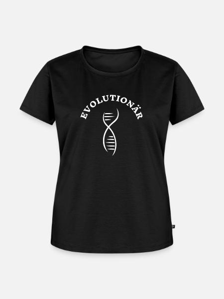 Evolutionär - Frauen Premium Bio T-Shirt - Schwarz