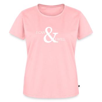 Unstoppable Determination: I Can & I Will (White) - Women's Premium Organic T-shirt - rose - Front - AI Model Female 172 dark (172cm)