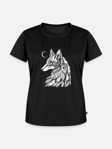 Stammesfuchs Traumfänger - Frauen Premium Bio T-Shirt - Schwarz