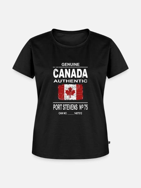Kanada - Maple Leaf - Canada - Frauen Premium Bio T-Shirt - Schwarz