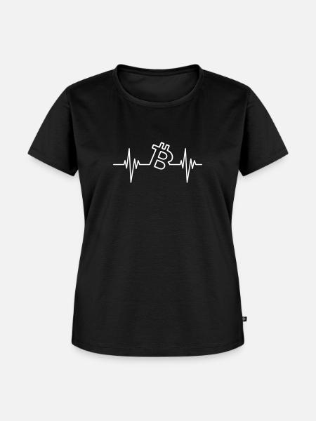 B Pulse Bitcoin - Frauen Premium Bio T-Shirt - Schwarz