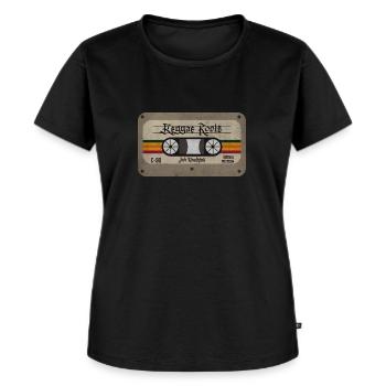 Reggae Roots Vintage - T-shirt Premium bio Femme - noir - Devant - Selfina (174cm)