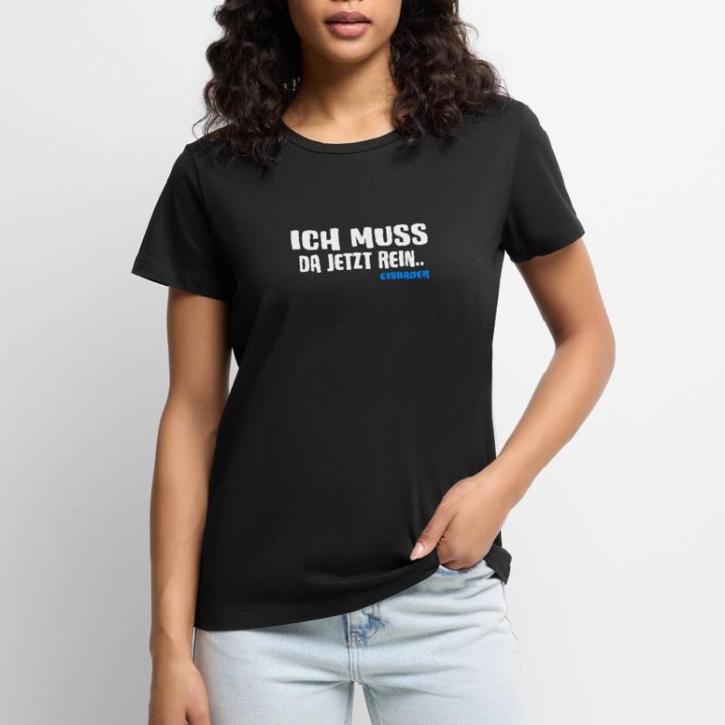 Eisbader Winterschwimmer ICEBATH CHALLENGE eisloch Frauen Premium Bio T-Shirt