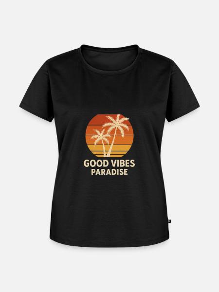Vibes - Frauen Premium Bio T-Shirt - Schwarz