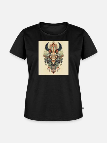 DER BUFFLE - Frauen Premium Bio T-Shirt - Schwarz