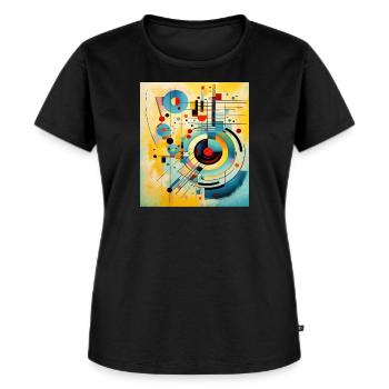 STREET ART ABSTRACTION - Women's Premium Organic T-shirt - black - Front - Selfina (174cm)