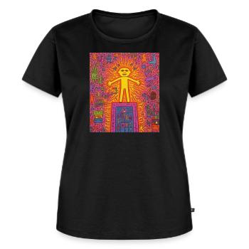 STREET ART IMAGINATION - Women's Premium Organic T-shirt - black - Front - Selfina (174cm)