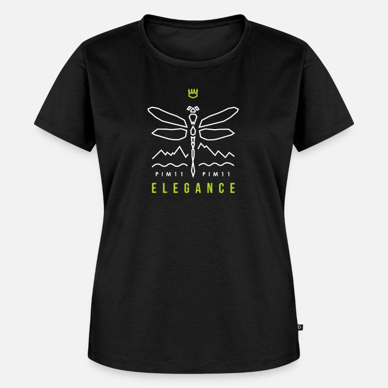Dragonfly (white) - Women's Premium Organic T-shirt - black